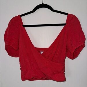 Urban Outfitters red crop top